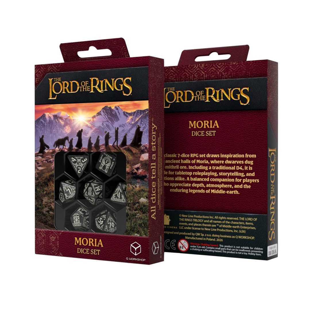 Q-Workshop – Der Herr der Ringe: Moria Würfelset (7 Stück)