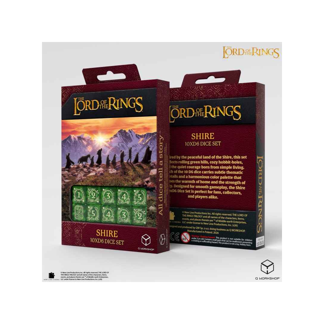 Q-Workshop – The Lord of the Rings: Shire 10x D6 Dice Set