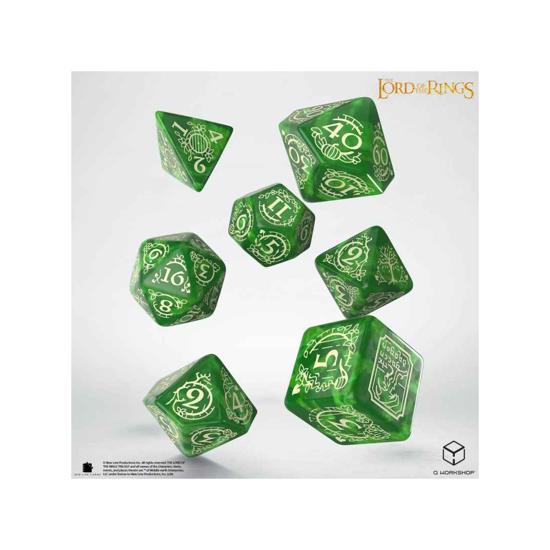 Q-Workshop – The Lord of the Rings: Shire Dice Set (7 Stück)