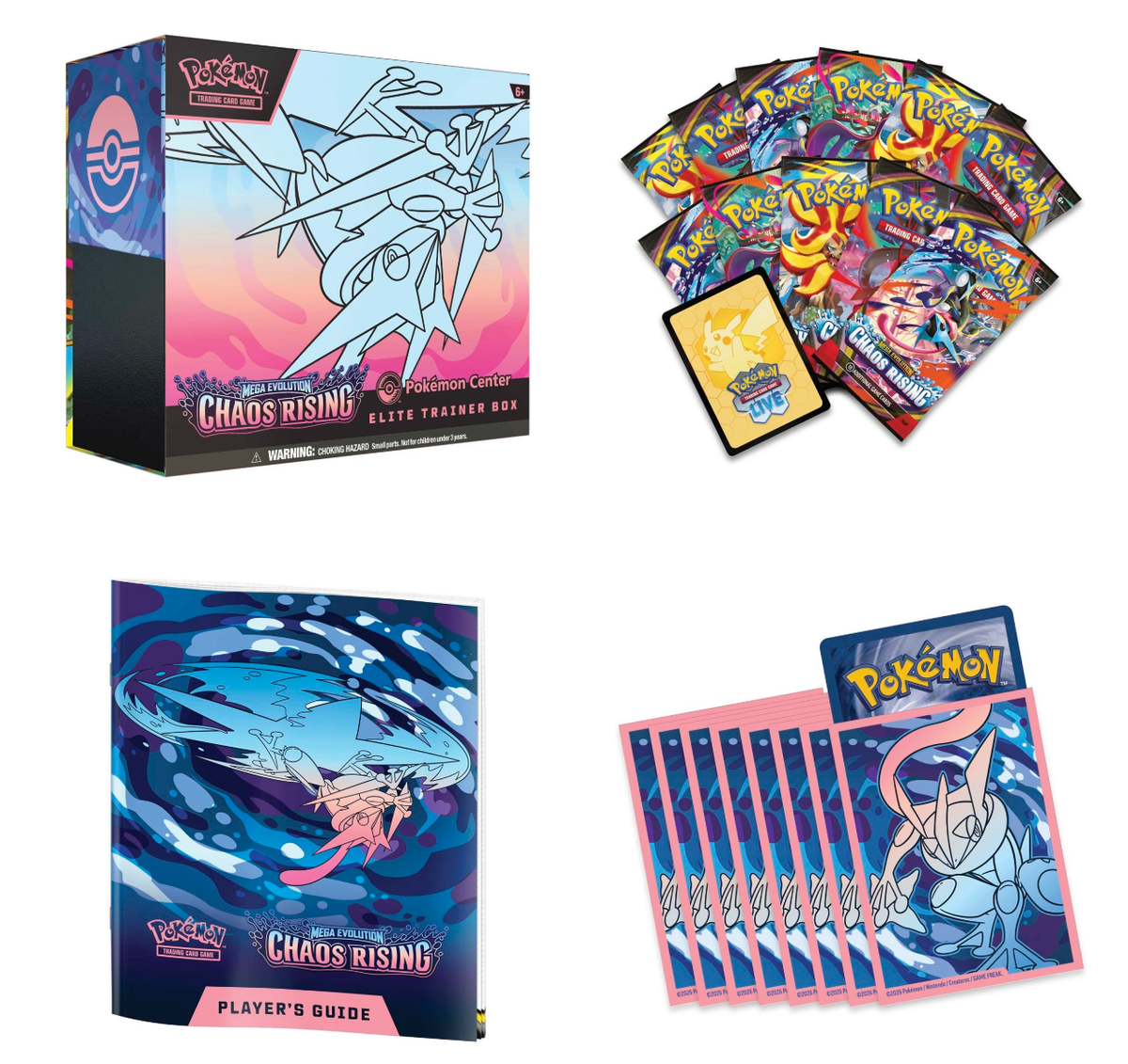 Pokemon ME04 Mega Evolution Chaos Rising - Elite Trainer Box (englisch) *Vorbestellung