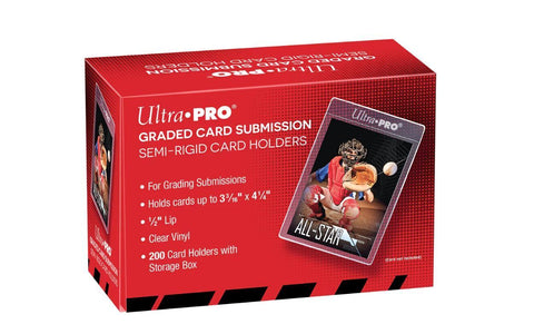 Ultra Pro Graded Card Submission Semi-Rigid Card Holders 1/2" Lip 200er Box
