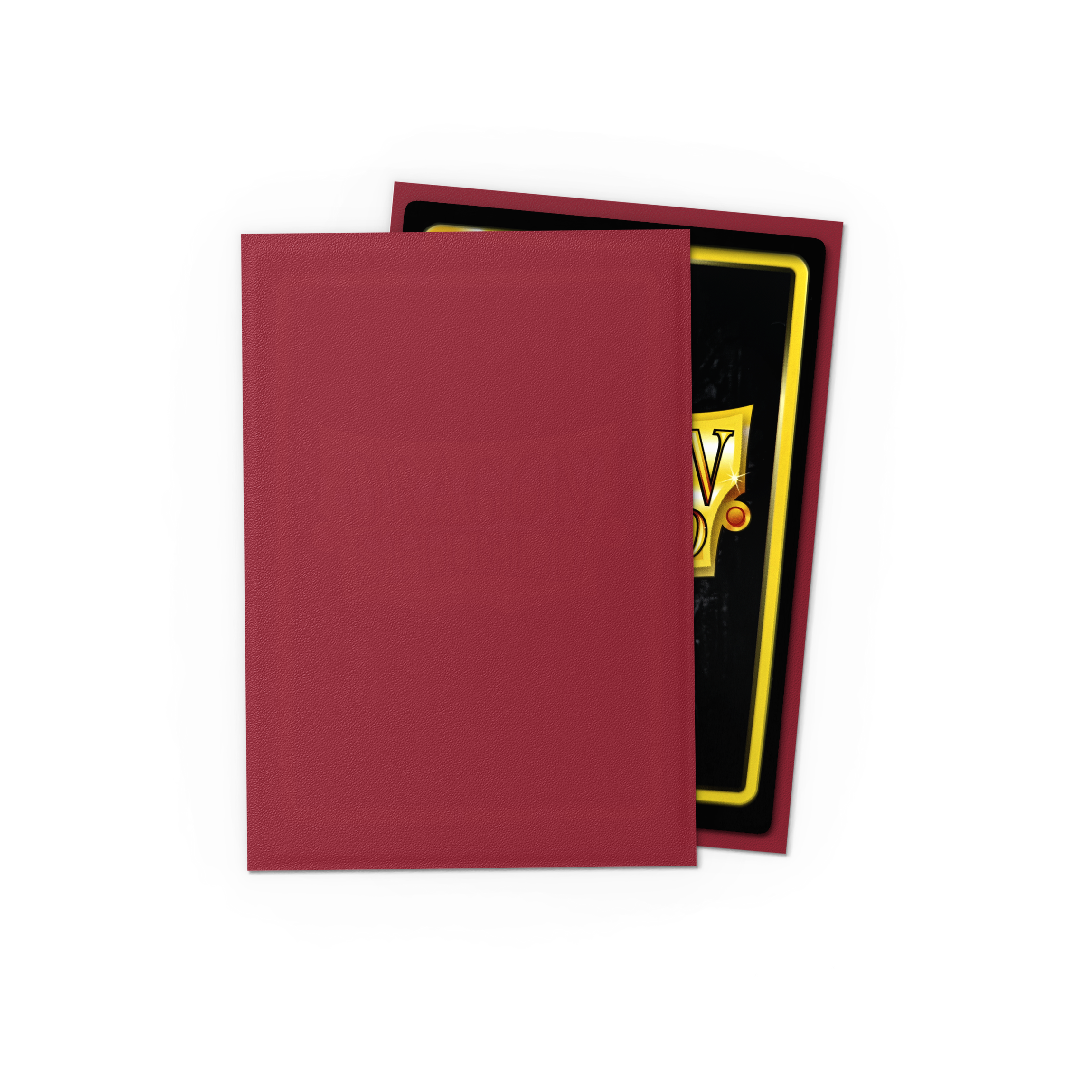 Dragon Shield - 60 Japanese Size Dual Sleeves - Matte Blood Red