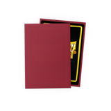Dragon Shield - 60 Japanese Size Dual Sleeves - Matte Blood Red