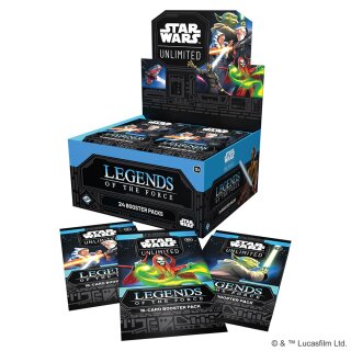 Star Wars: Unlimited – Legends of the Force Booster-Display (Englisch)