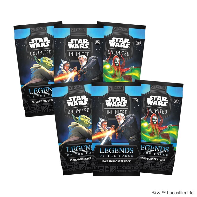 Star Wars: Unlimited – Legends of the Force Booster-Display (Englisch)