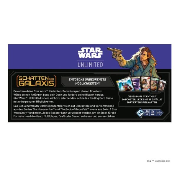 Star Wars Unlimited – Shadows of the Galaxy Booster Display (English)