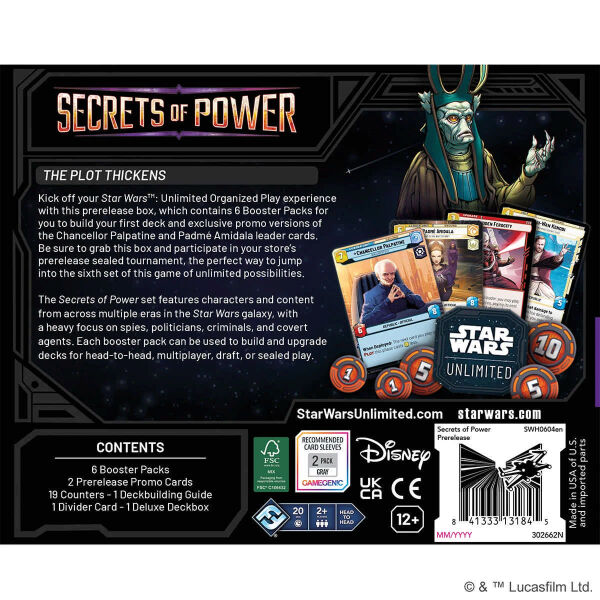 Star Wars: Unlimited – Secrets of Power Prerelease Kit (Englisch)