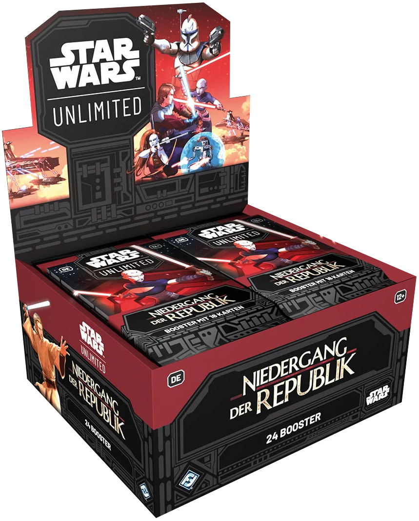 Star Wars Unlimited – Niedergang der Republik Booster Display (Deutsch)
