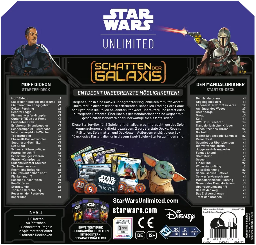 Star Wars: Unlimited – Schatten der Galaxis Starterdeck (Deutsch)