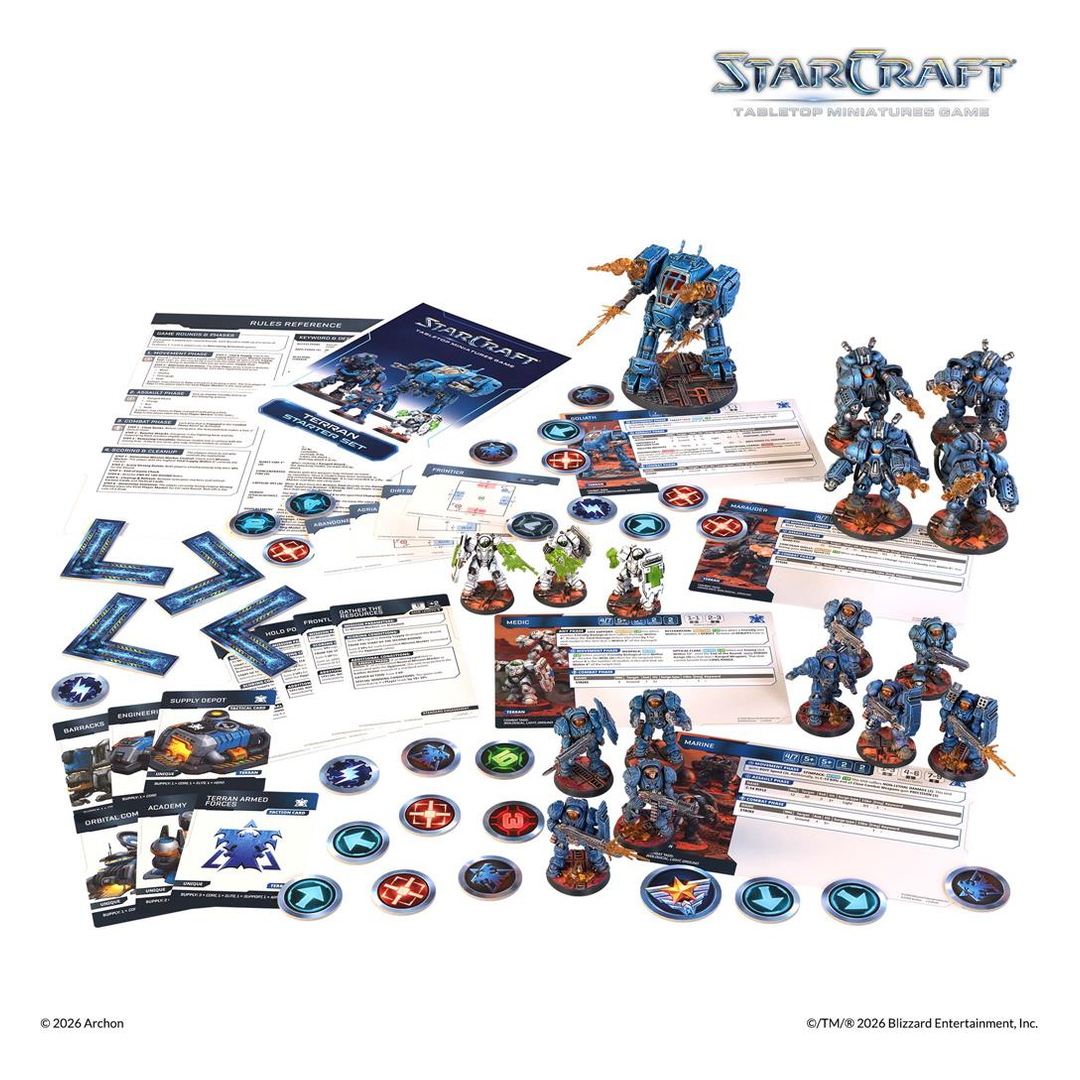 StarCraft TMG Terran Starter Set Inhalt