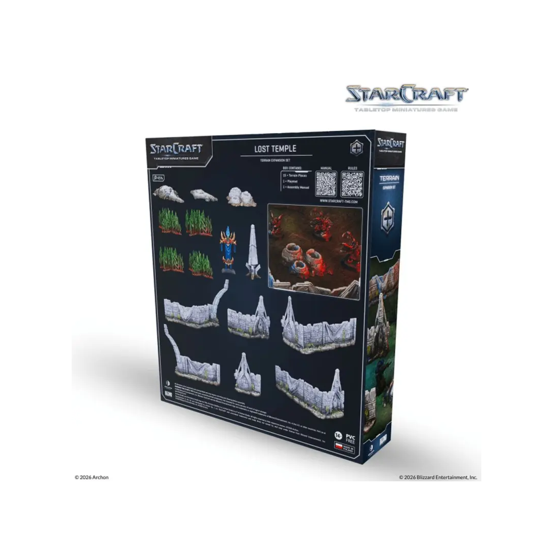 StarCraft TMG Lost Temple Terrain Rückseite