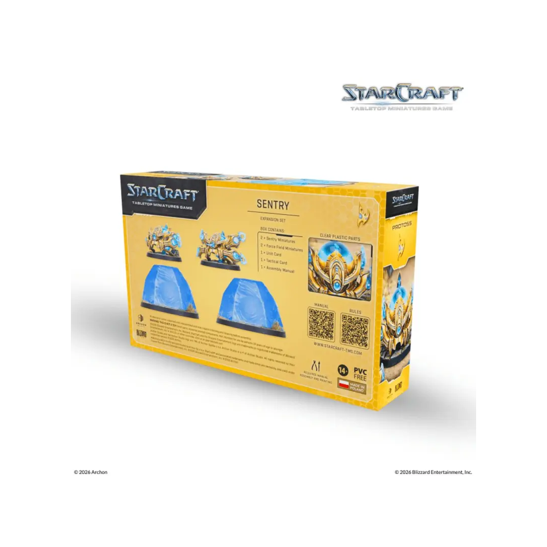 StarCraft TMG Protoss Sentry Expansion Set Rückseite