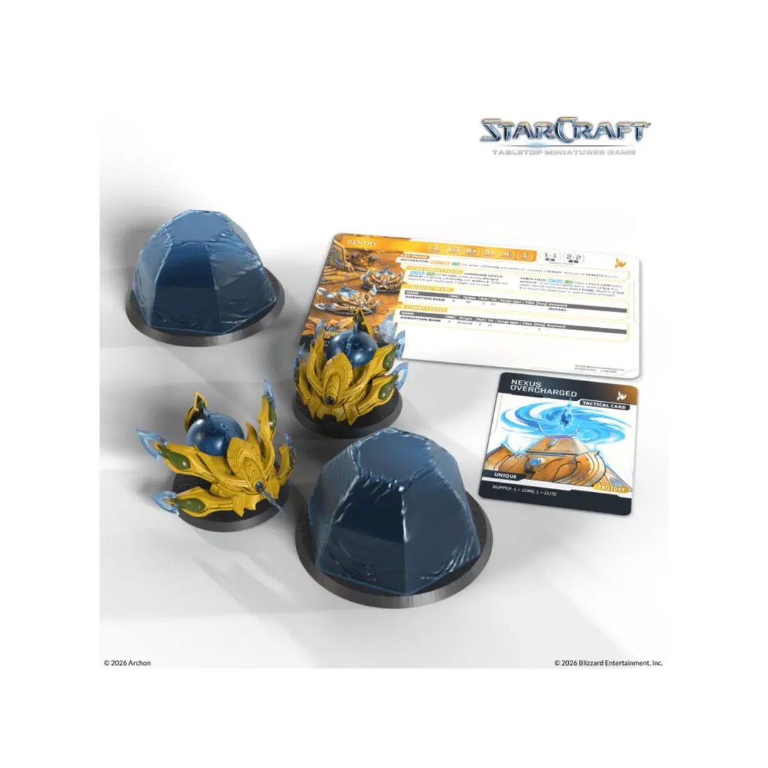 StarCraft TMG Protoss Sentry Miniaturen mit Force Fields