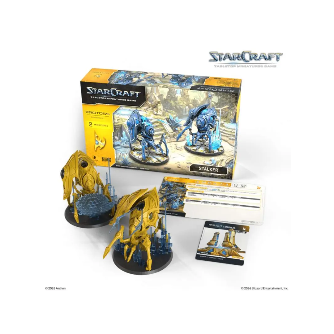 StarCraft TMG Protoss Stalker Inhalt mit Box
