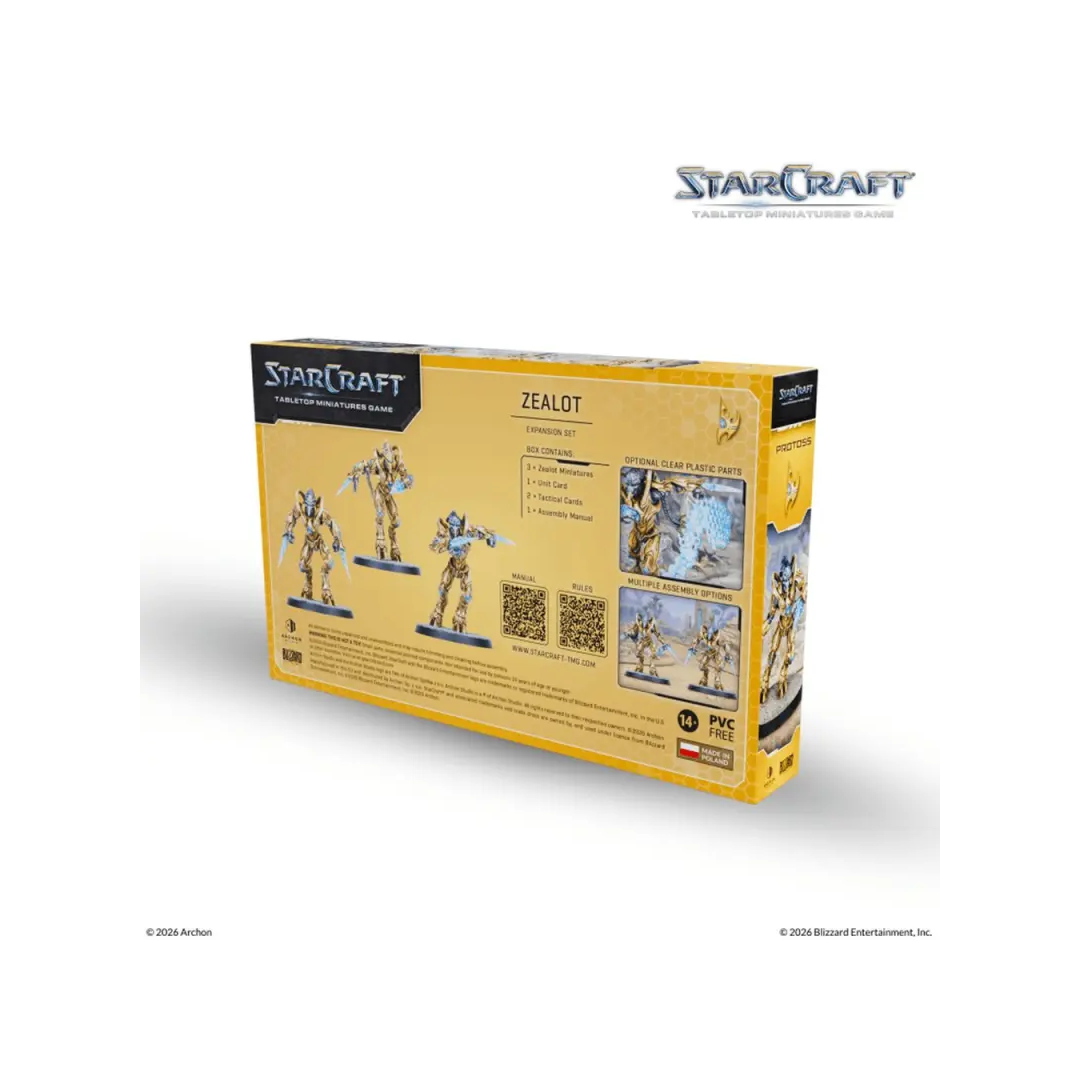 StarCraft TMG Protoss Zealot Expansion Set Rückseite