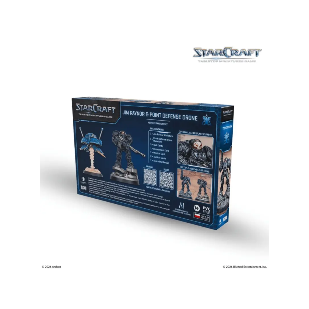StarCraft TMG Jim Raynor und Point Defense Drone Rückseite