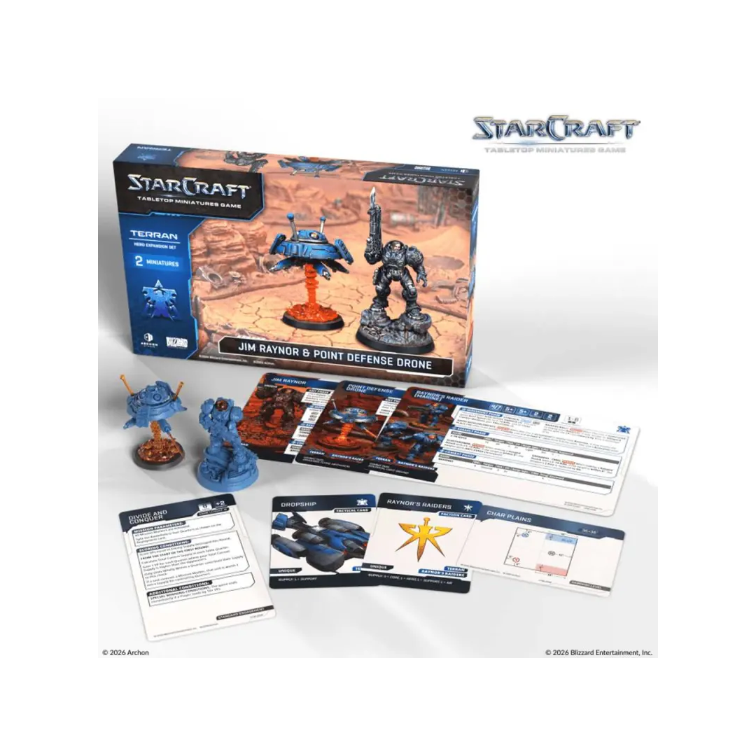 StarCraft TMG Jim Raynor und Point Defense Drone Inhalt