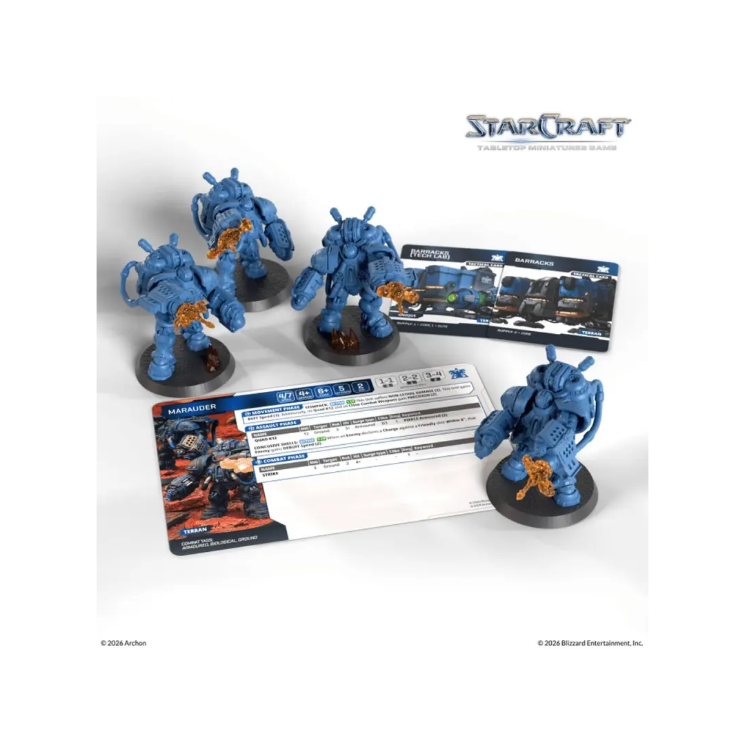 StarCraft TMG Terran Marauder Miniaturen