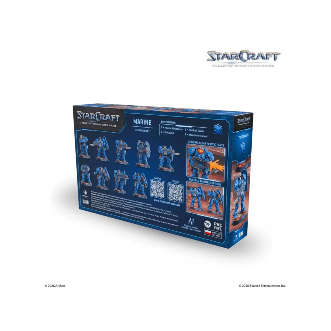 StarCraft TMG Terran Marine Expansion Set Rückseite