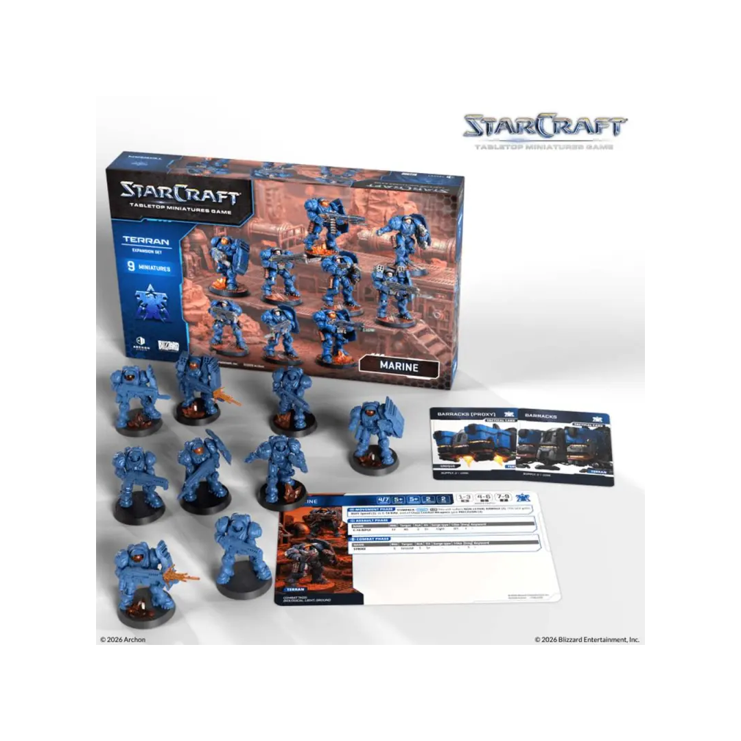 StarCraft TMG Terran Marine Expansion Set Inhalt
