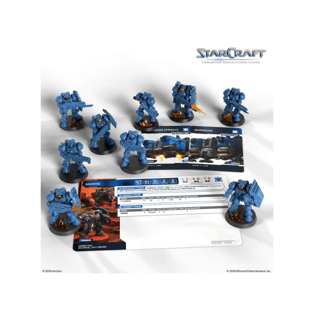 StarCraft TMG Terran Marine Miniaturen
