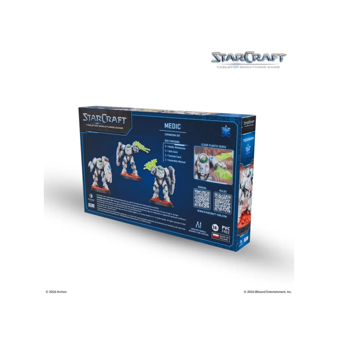 StarCraft TMG Terran Medic Expansion Set Rückseite