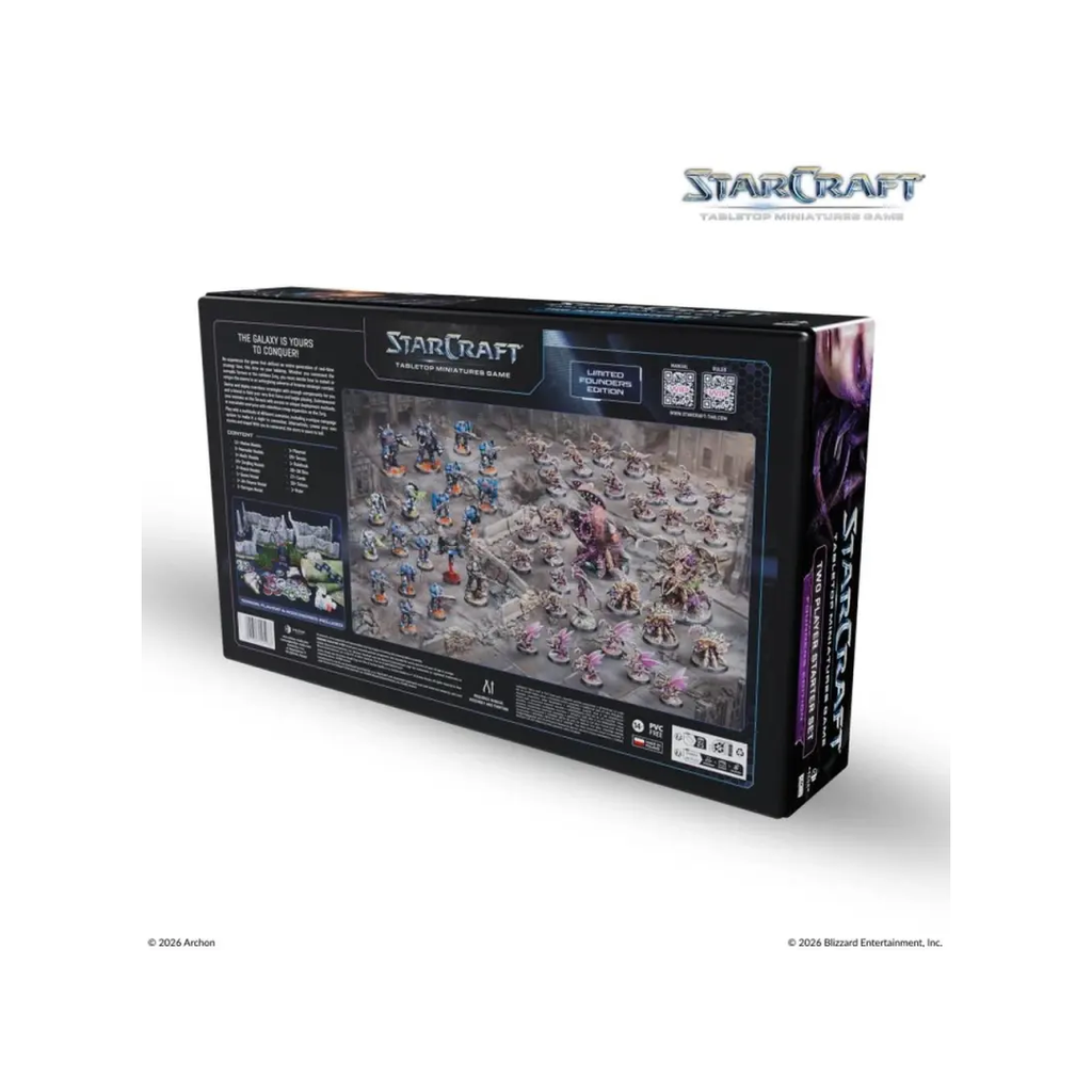 StarCraft TMG Two Player Starter Set Founders Edition Rückseite