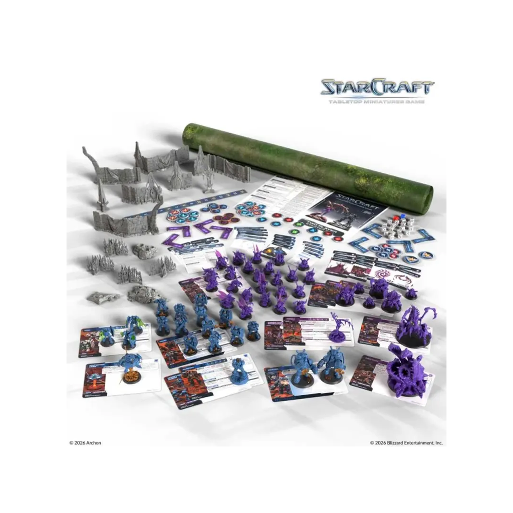 StarCraft TMG Two Player Starter Set Founders Edition Inhalt