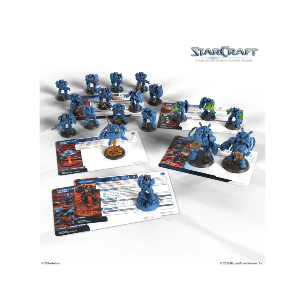 StarCraft TMG Two Player Starter Set Founders Edition Terran Einheiten