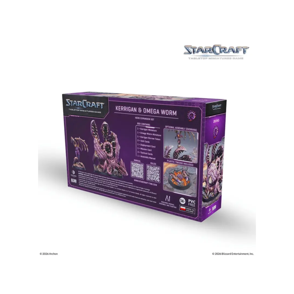 StarCraft TMG Kerrigan und Omega Worm Rückseite