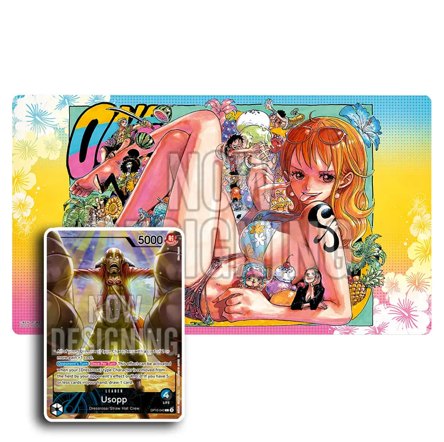 One Piece TCG – Limited Playmat Vol.3: Nami & Leader Usopp (Alternative Art)
