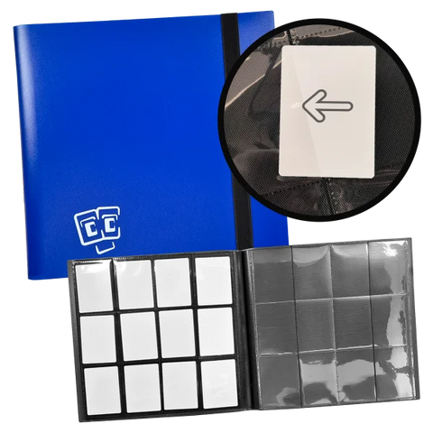 TCG Guru – 12er Pocket Binder Blau (Ordner für Sammelkarten)