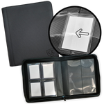 TCG Guru – 4er Toploader Zippered Pocket Binder Xenon – Schwarz