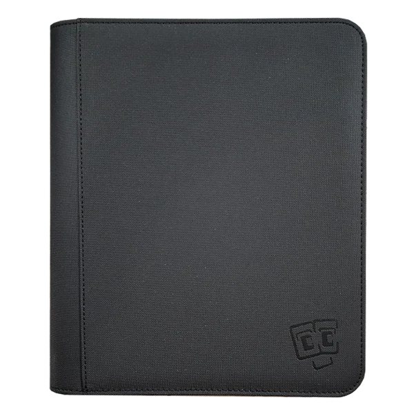 TCG Guru – 4er Toploader Zippered Pocket Binder Xenon – Schwarz