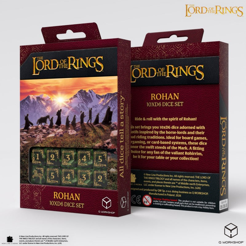 Q-Workshop – The Lord of the Rings: Rohan 10x D6 Dice Set