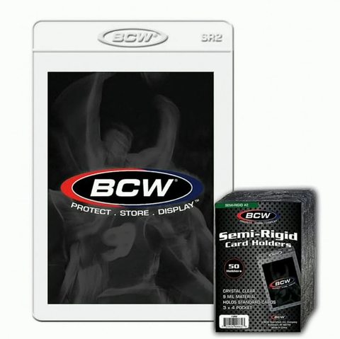 BCW Semi-Rigid Card Holder #1 (50 Stück) für PSA, BGS, AOG Submissions