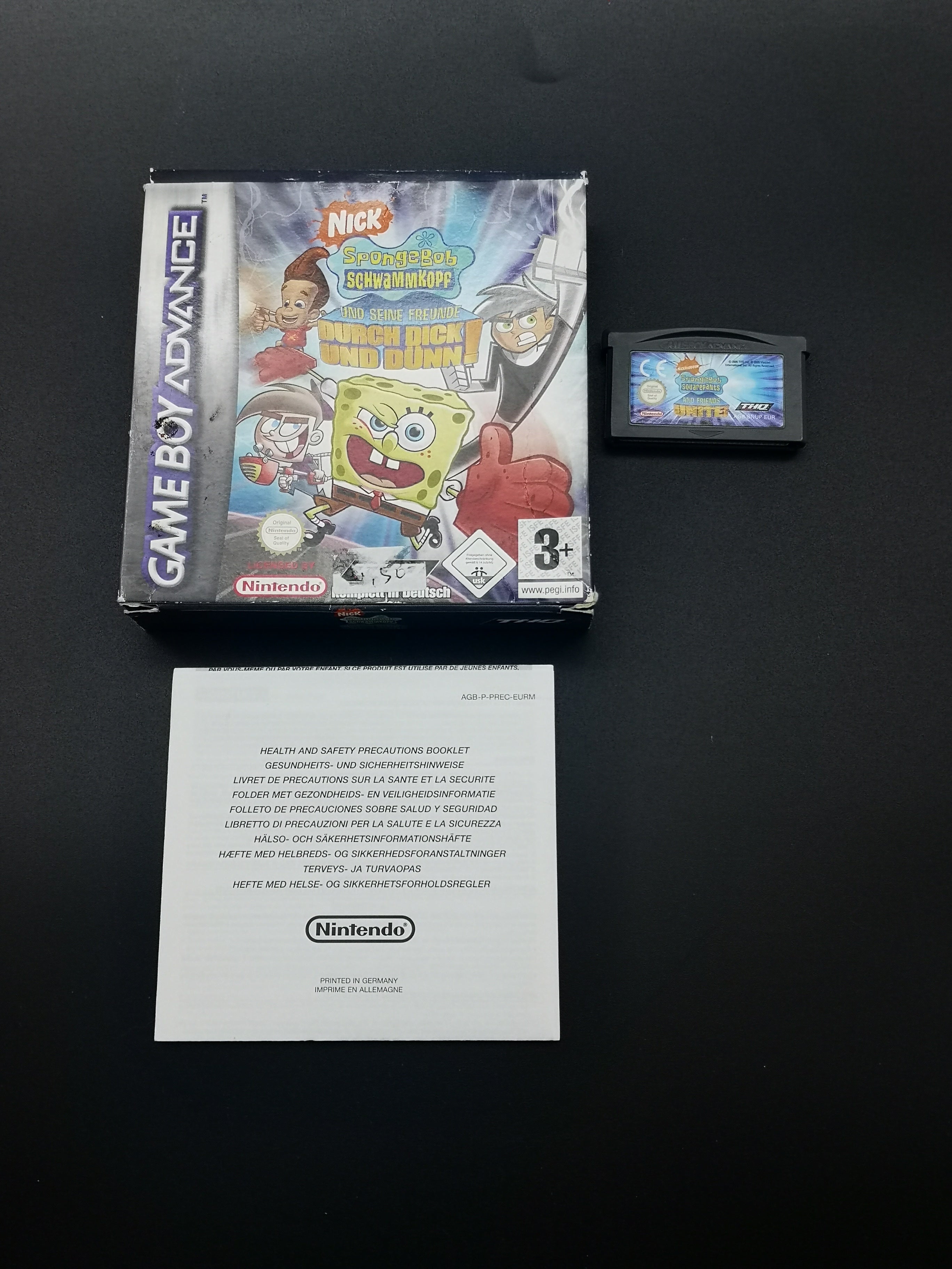 SpongeBob Schwammkopf und seine Freunde durch dick und dünn - Game Boy Advanced