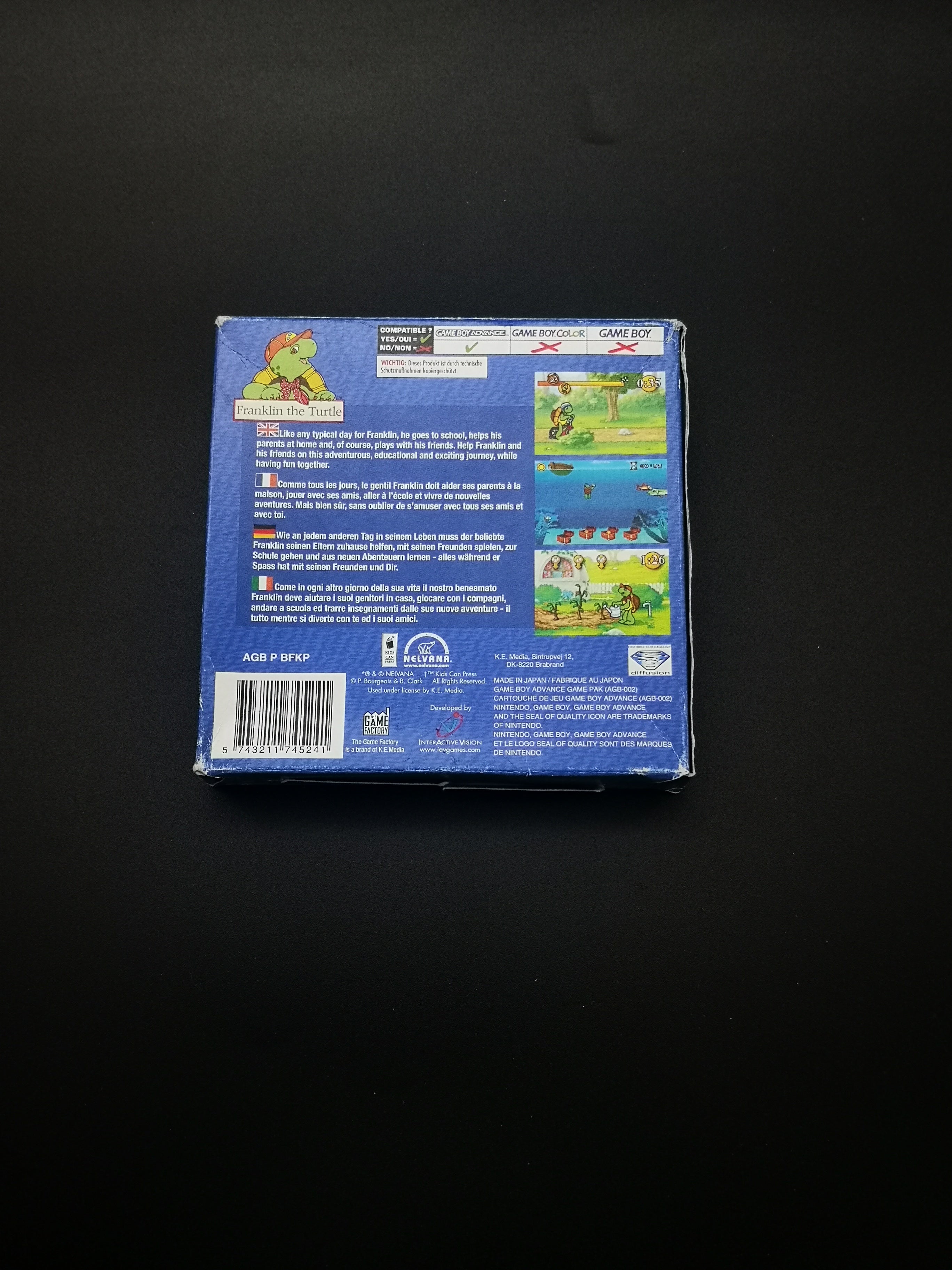 Franklin the Turtle - Nintendo Game Boy Advance