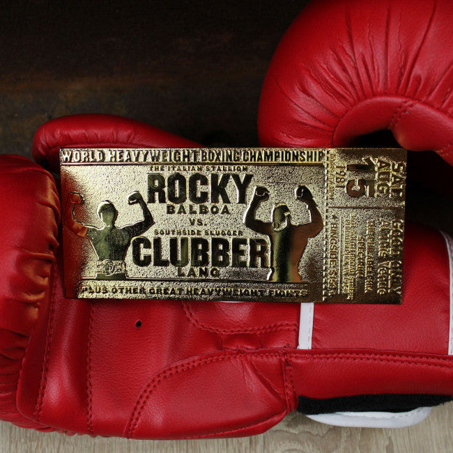 Rocky III Clubber Lang 24K Gold Plated Limited Edition Fight Ticket