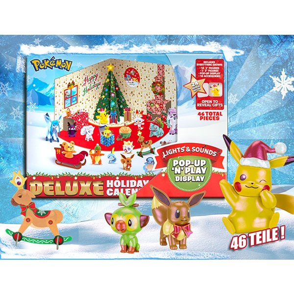 Pokémon Deluxe Adventskalender 2021 - viele tolle Pokemon Figuren Kalender